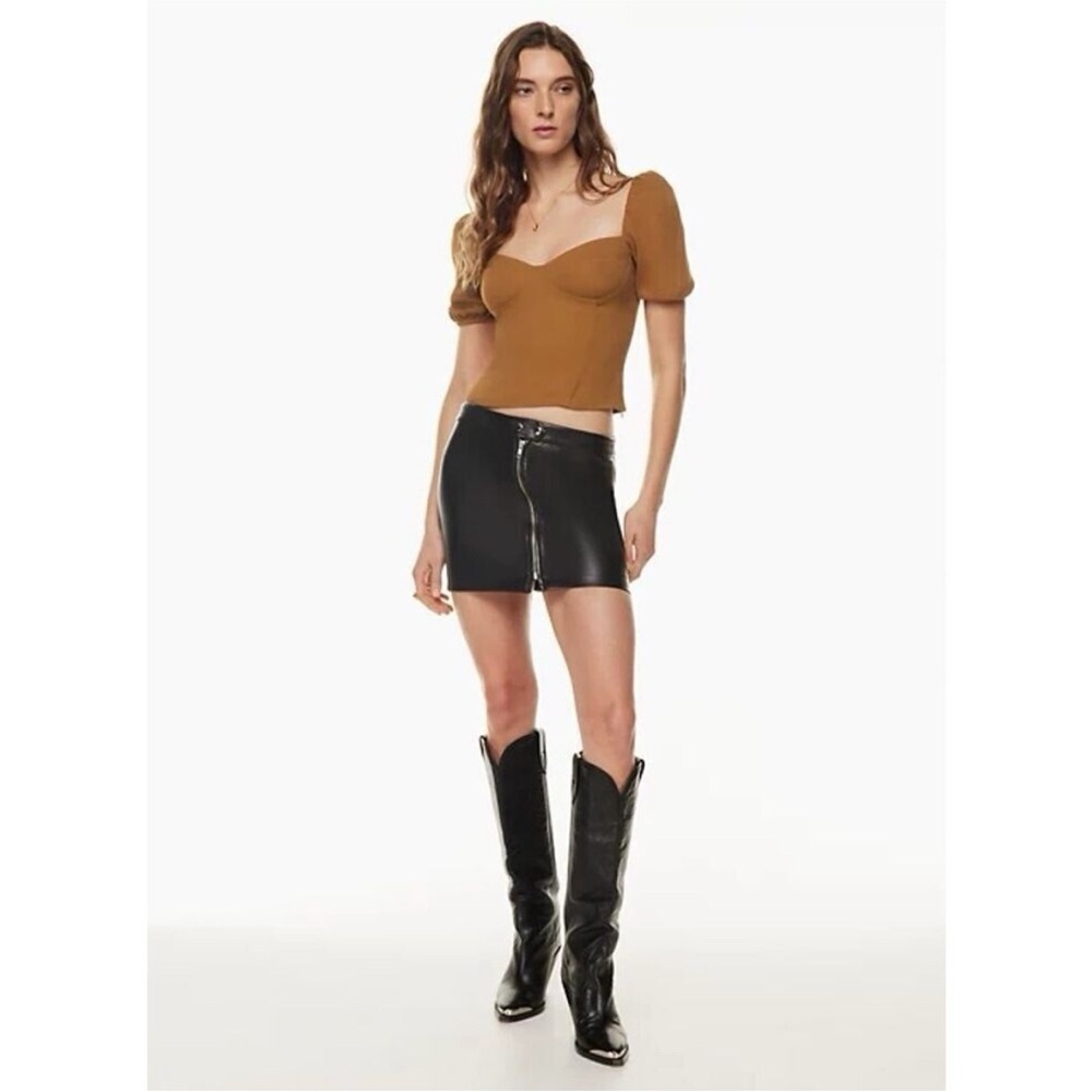 Wilfred Chestnut Puff Sleeve Blouse - Picture 2 of 4